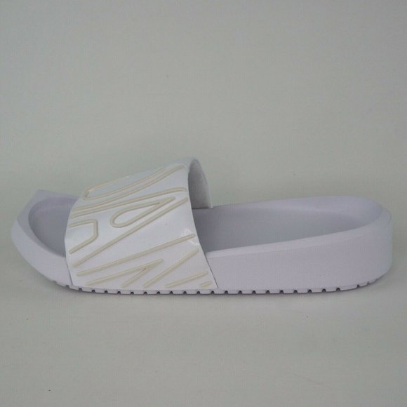 Women's Sandals Nike Jordan NOLA Slide Slippers Slides White - Picture 2 of 12